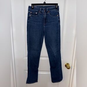GAP Women's Classic Straight High Rise Leg Blue Jeans Size 28/6